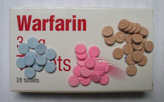 warfarin pink blue brown tablets